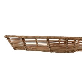 Bandeja Tropical DKD Home Decor Natural 32 x 6 x 44 cm Set de 3