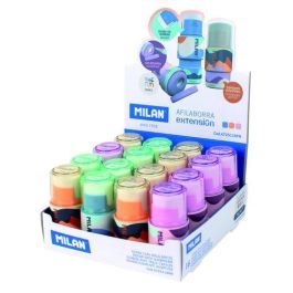 Milan Afilaborra Extensión Serie The Fun - Goma de borrar y sacapuntas con depósito, cuchilla de acero, 16 unidades surtidas Precio: 31.89000012. SKU: B15W3J239W