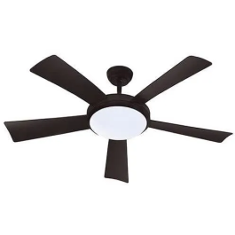 Farelek FAR3431541124332 Ventilador de Techo Wallis Black Ø132cm 38W con Iluminación LED