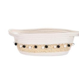 DKD Home Decor Cesta Boho Decorativa Lote de 2 Sets de 3 Piezas Blanco y Gris Oscuro 25x16x45 cm Algodón Fibra de Maíz DKD Home Decor Cesta Boho Decorativa Lote de 2 Sets de 3 Piezas Blanco y Gris Oscuro 25x16x45 cm Algodón Fibra de Maíz