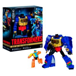 HASBRO Transformers G2 Universe Grimlock y Autobot Wheelie, figura que cambia de robot a dinosaurio, 19cm