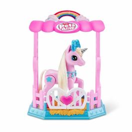 Zuru ZUR1705606632668 Unicornio Interactivo My Magical Unicorn Pets Alive con 13 Interacciones y Juegos