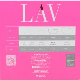 Lav Set 2 Ensaladeras Vira 17 cm 950 cc (6 Cajas)