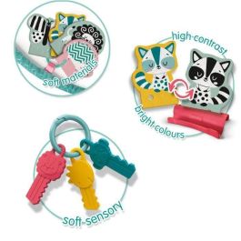 SES Creative Aro de Actividad Sensorial Infantil para Bebés desde 1 Mes, Tela Suave, 9 Anillos de Actividades Interconectables SES Creative Aro de Actividad Sensorial Infantil para Bebés desde 1 Mes, Tela Suave, 9 Anillos de Actividades Interconectables