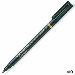 Staedtler 319-9 Rotulador Permanente Lumocolor Retroproyección Punta Fina Negro Trazo 0,6 mm Universal Resistente Agua Secado Rápido Precio: 26.49999946. SKU: S8422877