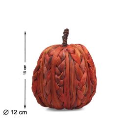 Calabaza Decorativa Trenzada 15x12 cm En Tono Anaranjado Precio: 7.2479. SKU: B1GKV5B7DA