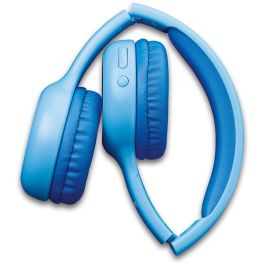 Lenco HPB-110BU Auriculares Bluetooth para Niños Plegables con Límite de 85dB Azul