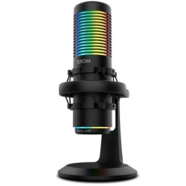 Krom Micrófono Kaze NXKROMKAZE Micrófono de Condensador USB 2.0 / Jack 3.5 Calidad de Estudio HD para Streaming, Podcasts y Grabaciones
