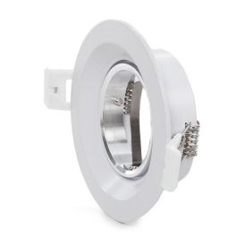 Aro Foco Downlight Circular GU10 Ø92Mm - Blanco Aro Foco Downlight Circular GU10 Ø92Mm - Blanco