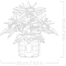 LEGO 10370 Juego de Construcción Icons Flor de Pascua Weihnachtsstern con 608 Piezas