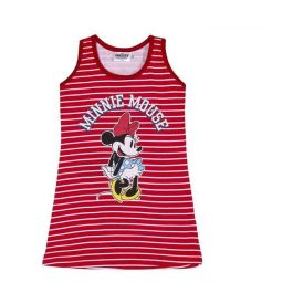 Cerdá Vestido de Punto Single Jersey Minnie Rojo para Niña, Talla 4 Años