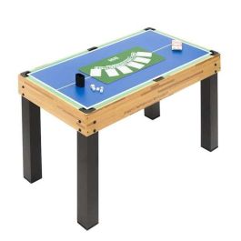 Mesa multijuegos de madera 12 en 1 124x61x81 cm Mesa multijuegos de madera 12 en 1 124x61x81 cm
