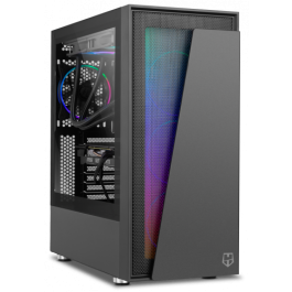 NOX Caja Semitorre ATX Hummer Blaster NXHUMMERBLASTER Negra ARGB con Ventana y USB 3.0