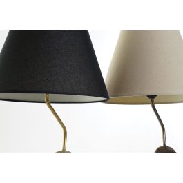 DKD Home Decor Lámpara Sobremesa Moderno Dorado Negro 32.5 x 30 x 60 cm (2 Unidades)