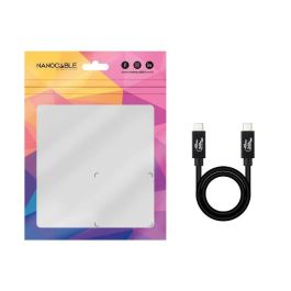 NANOCABLE CABLE USB 4 GEN3x2 40Gbps 5A/240W, USB-C M/M 1.8 M