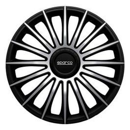 Tapacubos Sparco Torino CS5 Negro Plateado 15" (4 uds) Precio: 44.5000006. SKU: S3701398