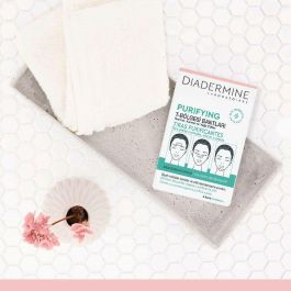 Diadermine Tiras Purificantes Faciales Piel Normal-Mixta para Acné Puntos Negros y Poros | Elimina Impurezas Mujer 6 Unidades