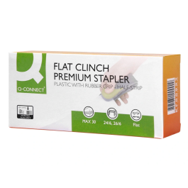 Q-connect Grapadora kf00992 Plástico Capacidad 30 Hojas Grapado Plano