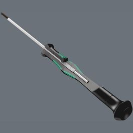 Wera Kraftform Micro Electronics Destornillador Eléctrico, Juego de 12 piezas, Puntas Planas, Phillips, Torx, Tri-Point