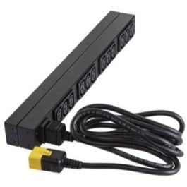 APC AP9565 Rack PDU Basic 1U 230V, Monofásico, Horizontal/Vertical, 12 Salidas C13, C20 Entrada, 3680W