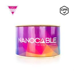Nanocable 10.20.1700-305 Cable de Red CAT.7 LSZH SFTP PIMF AWG23, Naranja, 305m, 10GBase-T, PoE, Cobre, CPR DCA, Carrete
