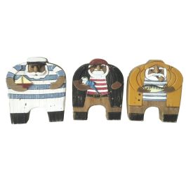 DKD Home Decor Marino dandou 26 Figura Antique Azul Naranja Madera Reciclada 3.5 x 18 x 15 cm (3 Unidades) Precio: 36.49999969. SKU: B1DR85QY3N