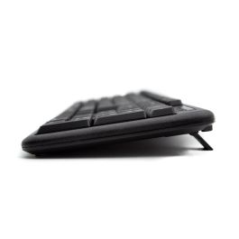 Nilox Teclado USB Negro - Tecnología de membrana silenciosa, 105 teclas español, compatible con Windows