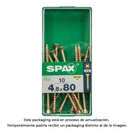 Spax Tornillo Madera Cabeza Plana Yellox 4.5x80mm Caja 10 Unidades 4081020450801 Precio: 3.58999982. SKU: S7913920