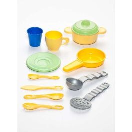 Molto Cocina de Juguete Mi Primera Cocina Roja 68 cm con 12 Accesorios de Plástico para Niños a partir de 2 años