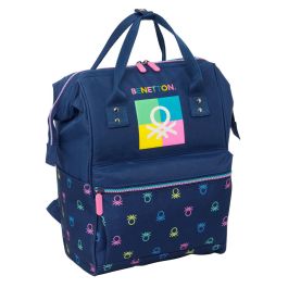 Mochila para Portátil Benetton Cool Azul marino 27 x 40 x 19 cm Precio: 26.49999946. SKU: B1GXLE9DNT