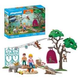 Playmobil Fiesta de cumpleaños divertida | Set de juego con figuras de niños, animales y accesorios | Edad +3 años