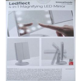 Espejo de Aumento con LED 4-in-1 Ledflect InnovaGoods Espejo de Aumento con LED 4-in-1 Ledflect InnovaGoods