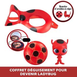 Bandai BAN3701405824044 Disfraz Ladybug Miraculous - Set de Transformación con Máscara de Espejo, Yoyo y Pendientes Kwami Tikki