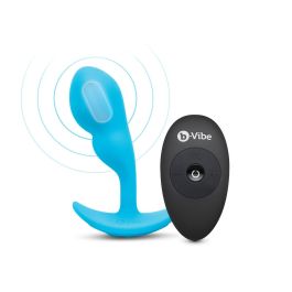 Plug anal con control remoto B-Vibe Azul