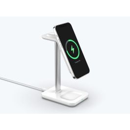 eSTUFF Cargador Inalámbrico Magnético 3 en 1 QI2 para iPhone 12-16, Apple Watch, AirPods y Android QI2 con Carga Rápida