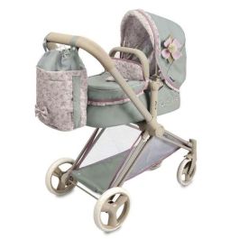 Coche de muñeca 3 x 1 plegable provenza para muñecas de hasta 50 cm. 73x38x65 cm. bolso convertible en canstilla.