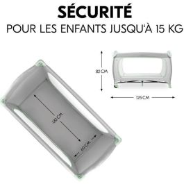 Hauck HAU1731647250787 Cuna de viaje Sleep N Play Go Plus 60x120 cm desde el nacimiento, Plegable con Ruedas - Dusty Mint