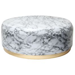 DKD Home Decor Mesa Centro Moderno Blanco Dorado 119 x 119 x 45 cm Precio: 328.79000033. SKU: B18G4X7NCW