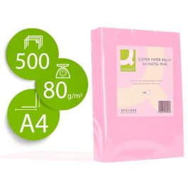 Papel Color Q-Connect Din A4 80 gr Rosa Paquete De 500 Hojas Precio: 10.78999955. SKU: B125ZFTXGG