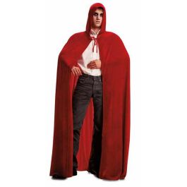 Capa adulto con capucha terciopelo roja talla única Capa adulto con capucha terciopelo roja talla única