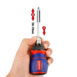 Workpro Destornillador de carraca juego 11 piezas magnético cromo vanadio con extensión