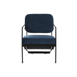 Butaca DKD Home Decor Azul Negro 72 x 71 x 55.5 cm Butaca DKD Home Decor Azul Negro 72 x 71 x 55.5 cm
