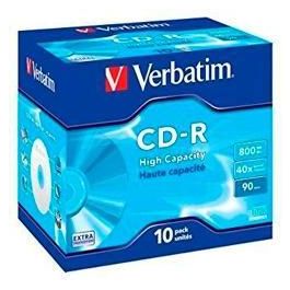 Verbatim Cd-R, 800Mb, 40X, 10 Pack Jewel Case, Superficie Extra Protection Precio: 10.58999986. SKU: S8419630