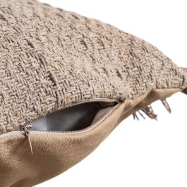 Cojín Marrón Algodón-Poliéster 60 X 60 cm