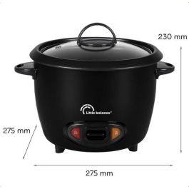Little Balance 8726 Olla Arrocera para Cocción Fácil de Arroz, Capacidad de 1.8 Litros y 700W de Potencia Little Balance 8726 Olla Arrocera para Cocción Fácil de Arroz, Capacidad de 1.8 Litros y 700W de Potencia