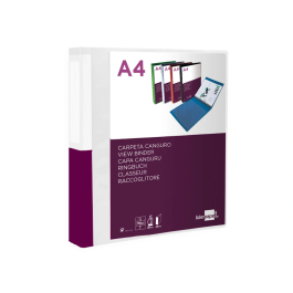 Liderpapel Carpeta Canguro 2 Anillas 25 mm Mixtas Polipropileno DIN A4 Transparente