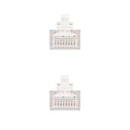Nanocable 10.20.0400 Latiguillo de Red Ethernet RJ45 UTP Cat.6 AWG24 OFC, 99.9% Pureza, 50cm, Gris para Conexión Estable