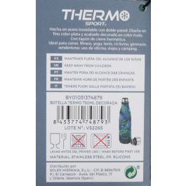 Thermosport Botella Termo 750ml Decorada Ø8x31cm (6 Unidades)