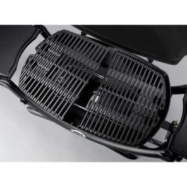 WEBER Q2000 Barbacoa de carbón negro - 2 parrillas de cocción 55x39 cm - Depósito de aluminio - Estantes abatibles WEBER Q2000 Barbacoa de carbón negro - 2 parrillas de cocción 55x39 cm - Depósito de aluminio - Estantes abatibles
