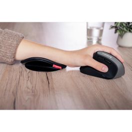 Cherry SLIDEPAD ERGO Reposamuñecas Ergonómico Negro para Teclado/Ratón Fácil de Limpiar